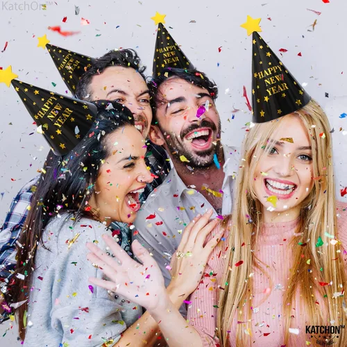 Vista 5 de KatchOn, Happy New Year Hats - New Year Eve Party Hats & Decorations 2025