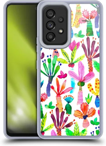 Vista 10 de Head Case Designs Officially Licensed Ninola Brushstrokes Black Summer Patterns Gel Case [Military Grade Protection] Compatible with Samsung Galaxy