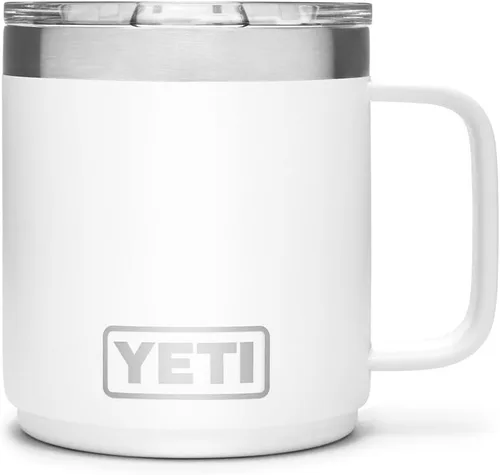 Vista 34 de YETI Rambler - Taza apilable de 10 onzas, aislada al vacío, acero inoxidable con tapa MagSlider, acero inoxidable