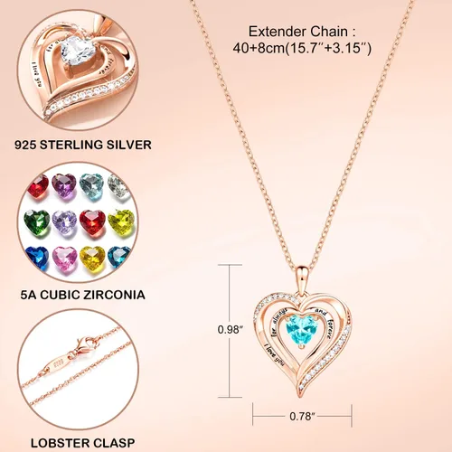Vista 5 de Collares de corazón para mujer