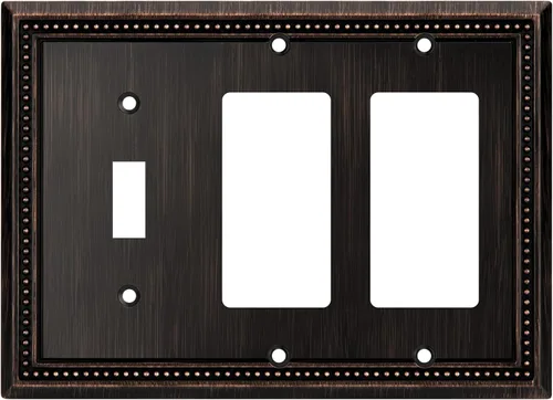 Vista 89 de Henne Bery Sunken Pearls Placa de Pared Decorativa de Servicio Pesado Placa de Interruptor Cubierta de Tomacorriente