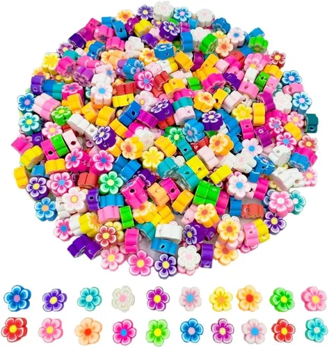 Vista 11 de 200 cuentas de arcilla de animales, cuentas de arcilla polimérica para pulseras, collares, joyería (animal)