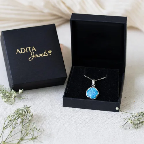 Vista 22 de 925 Sterling Silver Gemstone Necklace Women - Gemstone Pendant Necklace Silver- Birthstone Necklace - Silver Jewelry for Women- Minimalist Jewelry