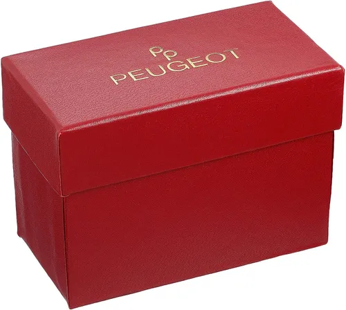 Vista 4 de Peugeot - Reloj de pulsera de piel con bisel de cristal para mujer