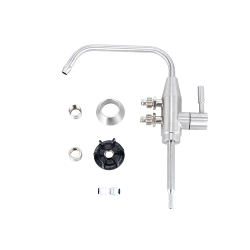 Vista 6 de Grifo de agua alcalina, 1/2 "grifo ionizador de dos caños de acero inoxidable para sistema de filtración de ionizador de agua alcalina