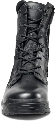 Vista 7 de 5.11 Tactical Men's ATAC, 2.08 pulgadas, botas militares de combate de cuero negro con cremallera lateral, estilo 12391