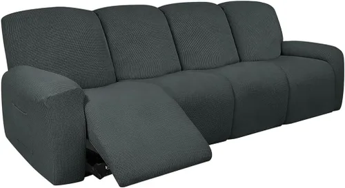 Vista 20 de vctops Fundas elásticas resistentes al agua, para sofá reclinable, suaves y lisas, con correa elástica antideslizante, protector de muebles