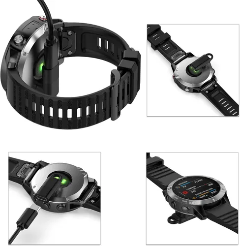 Vista 6 de Paquete de 2 adaptadores USB-C hembra a macho para Garmin Watch, adaptador de carga tipo C para Instinct 2 3 E/Fenix 8/6/7X/7/6X/Venu 2