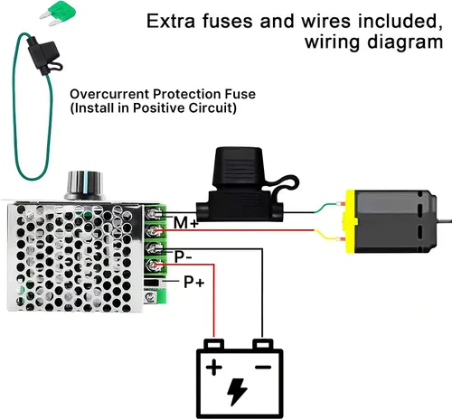 Vista 7 de RioRand Interruptor controlador de velocidad del motor de 7-70V PWM DC 30A