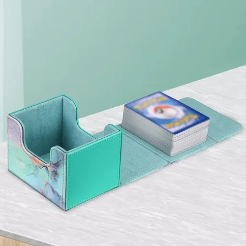 Vista 5 de CaseBot Caja de cartas compatible con MTG/TCG/CCG, funda magnética para tarjetas de juego de gran tamaño que se adapta a más de 180 tarjetas