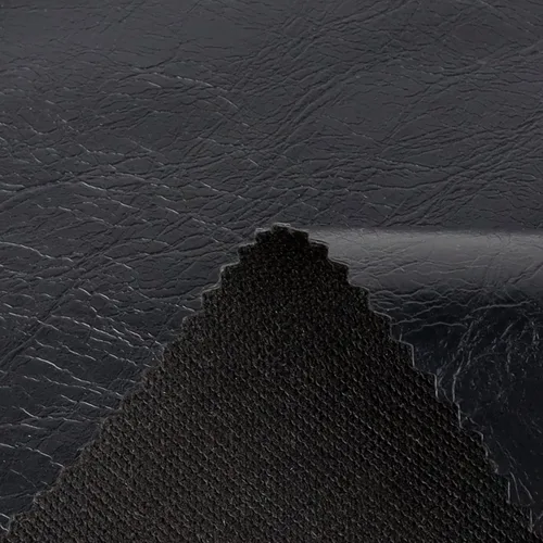 Vista 3 de Funda de piel sintética impermeable de 0.039 in, color negro, de vinilo marino, reparación, reemplazo para tapicería, automóviles, muebles, asientos