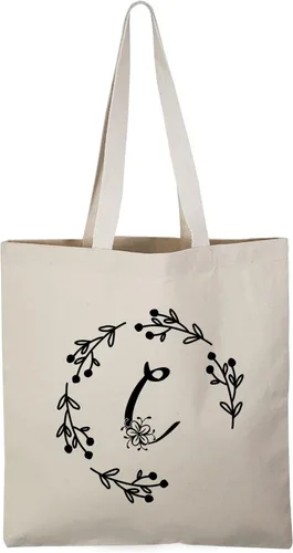 Vista 13 de TBF Bolsas de lona resistentes con iniciales personalizadas para mujer
