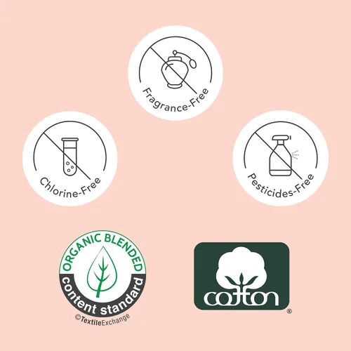 Vista 7 de HESTA almohadillas para menstruación reutilizables de algodón orgánico, juego de 3, Ajustado