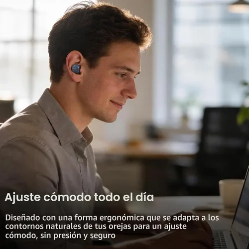 Vista 7 de TOZO NC9 Auriculares inalámbricos híbridos con cancelación activa de ruido