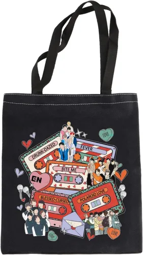Vista 8 de K-POP Bolsa de compras de viaje de música Kpop Album Lover Bolsa reutilizable Corea del Sur Star Team Fans Regalo