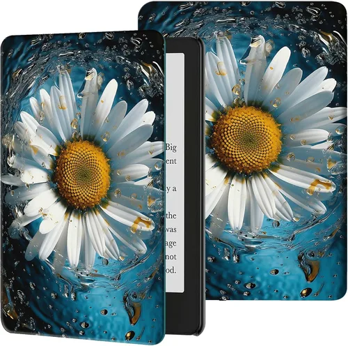 Vista 21 de Rossy Funda para Kindle de 10ª generación 2019, delgada, de piel sintética, ajustable, Smart Cover con encendido y apagado automático para Kindle