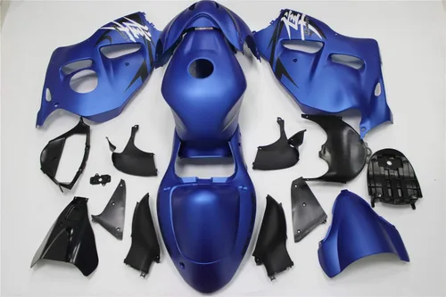 Vista 2 de Carenado completo azul mate para Suzuki 1997-2007 GSXR 1300 Hayabusa Gen1 inyección ABS plásticos posventa carrocería kit de carrocería 1998 1999