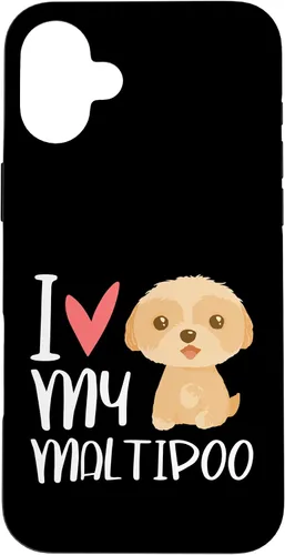 Vista 22 de iPhone 16 Maltipoo Dog Lover Hybrid Multipoo Breeder Heart Fur Parent Case