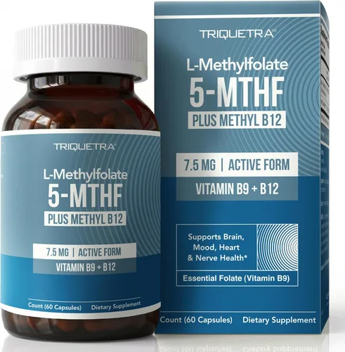 Vista 7 de Metilfolato orgánico L 7.5 mg más metil B12 Cofactor – Metabólicamente activo 5-MTHF, forma superior de folato – Sabor a bayas orgánicas