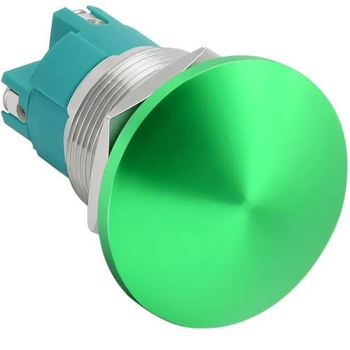 Vista 12 de Interruptor de botón de cierre de 10 Amp, 16 mm, con cabeza de hongo roja, impermeable, DC12V 24V 110V/120V 250VAC, SPST, de acero inoxidable