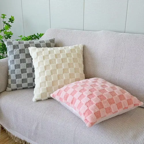 Vista 7 de Juego de 2 fundas de almohada decorativas de piel sintética suave de 12 x 20 pulgadas, fundas de cojín rectangulares para sofá, sala de estar