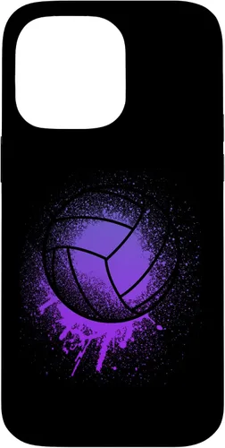 Vista 20 de iPhone 15 Jugador de Voleibol Deporte Niñas Mujeres Bday Purple Beach Team Case