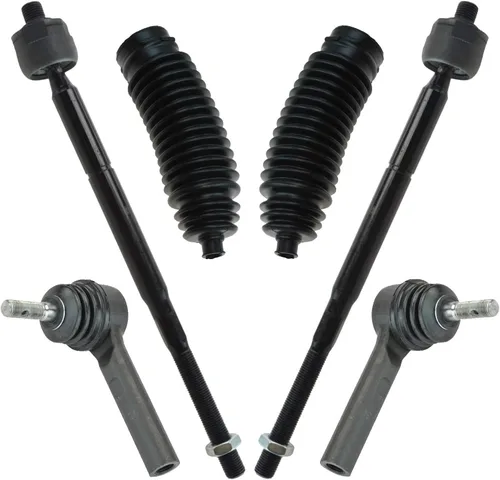 Vista 85 de TRQ Kit de dirección delantera con barra de acoplamiento de fuelle de piñón y cremallera compatible con Toyota Echo 2000-2005