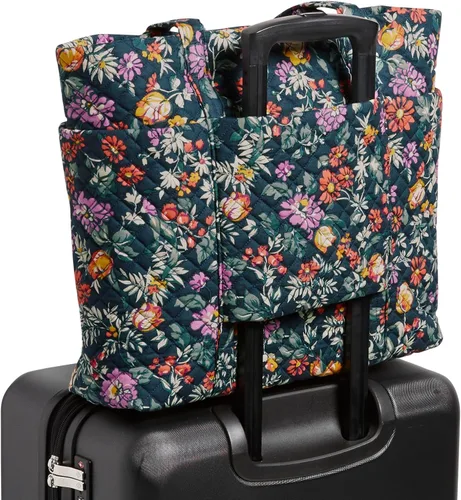 Vista 4 de Vera Bradley Bolso de mano Vera de lujo de algodón
