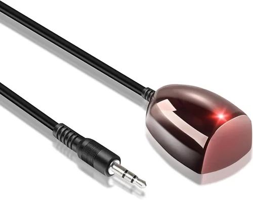 Vista 5 de Herfair Cable extensor de control remoto infrarrojo con conector de 0.138 in para espectro de 38-56 KHz, Motorola, Arris Xfinity, Comcast, Verizon, 2