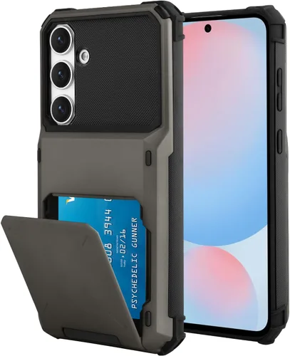 Vista 121 de Funda tipo cartera para Samsung Galaxy S22 con ranura para 2 tarjetas de crédito Funda a prueba de golpes Hybrid Heavy Duty Protection Armor Funda