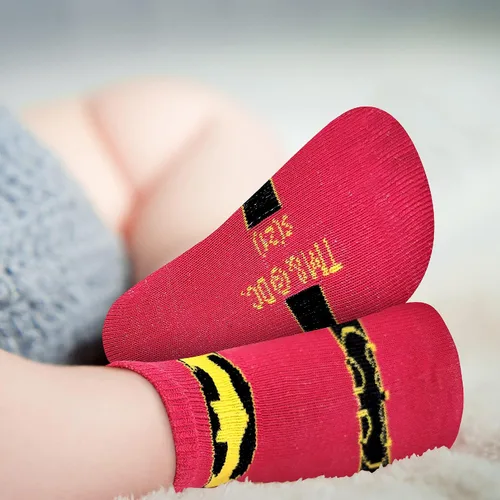 Vista 3 de DC Comics Baby Boys and Girls Socks - 12 Pack Batman, Wonder Woman, Superman, Justice League, Super Girl Socks (0-24M)