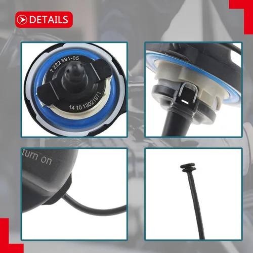 Vista 6 de 8100-1003 Tapa de llenado de depósito de combustible de gasolina para BMW Xdrive Gran Coupe 230I 323I 325Ci Turismo Activehybrid Alpina X5 X6 X7 Z4