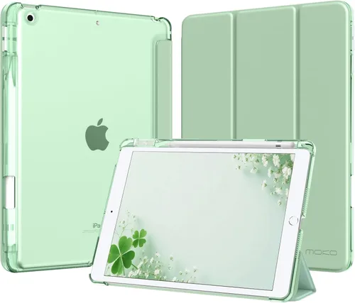 Vista 18 de MoKo for iPad 9th/8th/7th Generation Case 10.2-Inch with Pencil Holder,Pink