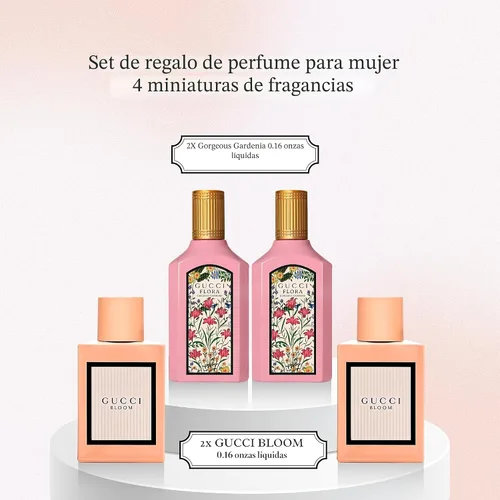 Vista 3 de Gucci Perfume para mujer, variedad, fragancia, viaje, chapoteo, set de regalo