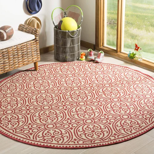 Vista 21 de SAFAVIEH Alfombra lavable para exteriores Linden Collection - 4 x 6 pies, aguamarina y crema, no desprende pelusa y fácil de limpiar, ideal