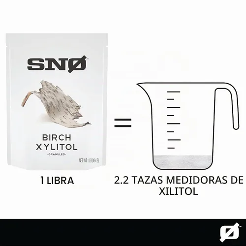 Vista 4 de SNØ Edulcorante de xilitol de abedul puro, sustituto del azúcar, bolsa