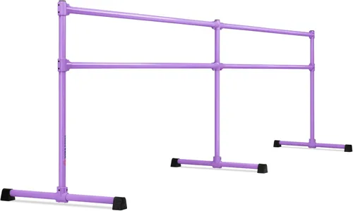 Vista 8 de VITA Barre - Barra de ballet doble portátil independiente, extrema, acero Altura fija, fabricada en Estados Unidos, equipo de ejercicio en casa