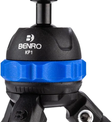 Vista 6 de Benro Kit de trípode flexible de cinco patas flexible con soporte para teléfono inteligente y cabeza esférica, soporte envolvente para cámaras