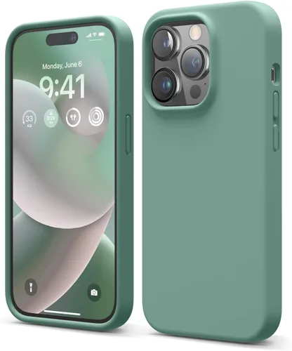 Vista 18 de elago Compatible con Funda para iPhone 14 Pro, Funda de Silicona Líquida, Cubierta Protectora de Cuerpo Completo, A Prueba de Golpes, Funda Delgada