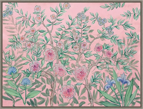 Vista 12 de Amanti Art Lienzo enmarcado para pared, 18 x 24 pulgadas, jardín francés rosa, por Julia Purinton, lienzo enmarcado para pared, obras de arte