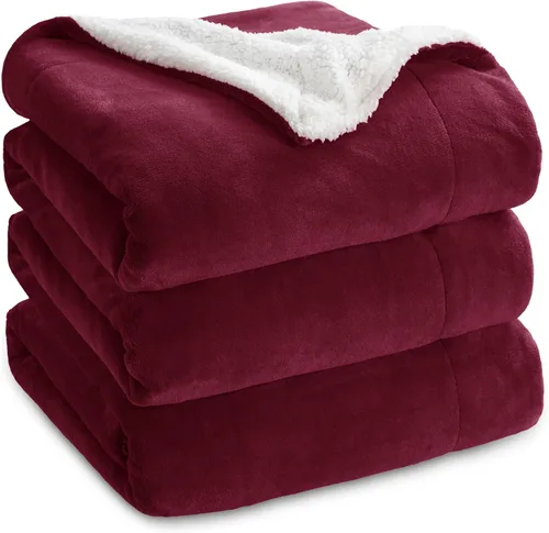Vista 36 de Bedsure GentleSoft - Manta de forro polar Sherpa para sofá, manta de Navidad gruesa y cálida para invierno, manta de felpa suave y esponjosa como