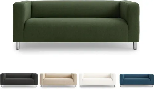 Vista 8 de Klippan - Funda de repuesto para sofá IKEA Klippan, funda Klippan, solo funda para Klippan (beige diario)