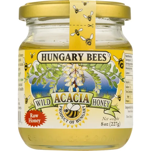 Vista 2 de HUNGARY BEES Miel de acacia salvaje, 8.8 oz