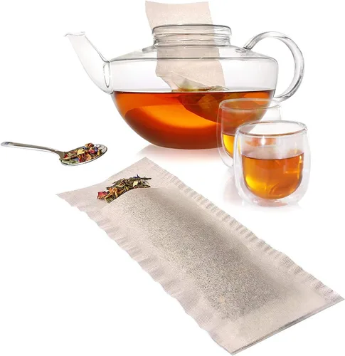 Vista 3 de Paquete de 4 bolsas de filtro de té desechables grandes finum de 100