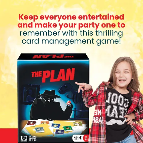 Vista 7 de R&R Games The Plan, juego de cartas estratégico, juego de cartas de atraco, juegos familiares para niños y adultos, tiempo de juego rápido