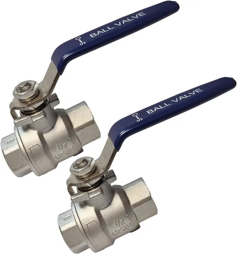 Vista 11 de Válvula de bola de acero inoxidable 316 de 1 pulgada hembra a macho, 2 piezas con rosca NPT de puerto completo, 1000 WOG, válvula de cierre