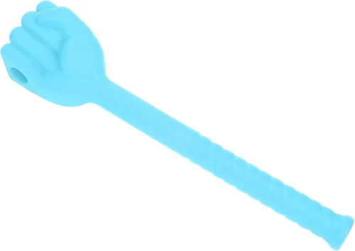 Vista 2 de Masajeadores manuales de espalda, martillo de masaje, martillo de masaje de silicona con mango largo antideslizante, masajeador de puño