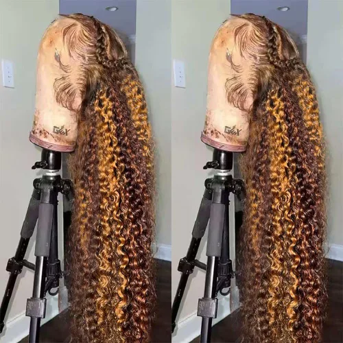 Vista 16 de Pelucas de encaje frontal de color marrón chocolate 15A de 2 x 6 pulgadas de densidad 2 x 6, pelucas de cabello humano invisible de 0.004 in Peluca