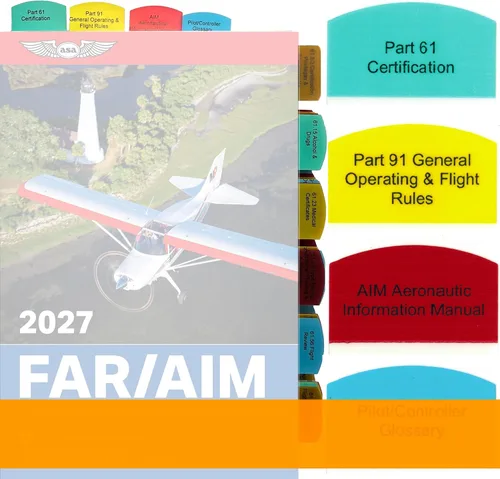 Vista 12 de Kit de bricolaje 2027 ASA FAR/AIM Book + 75 pestañas para instructor de vuelo certificado - Kit CFI (clásico)