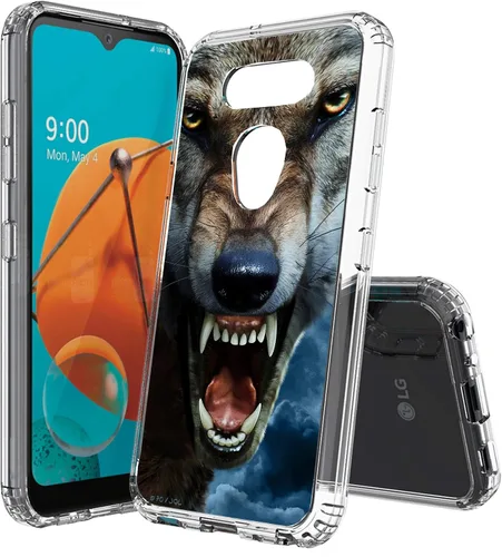 Vista 19 de Compatible con LG Aristo 5, funda transparente impresa, a prueba de golpes, arañazos, compatible con LG Phoenix 5/Fortune 3/Tribute Monarch/Risio 4